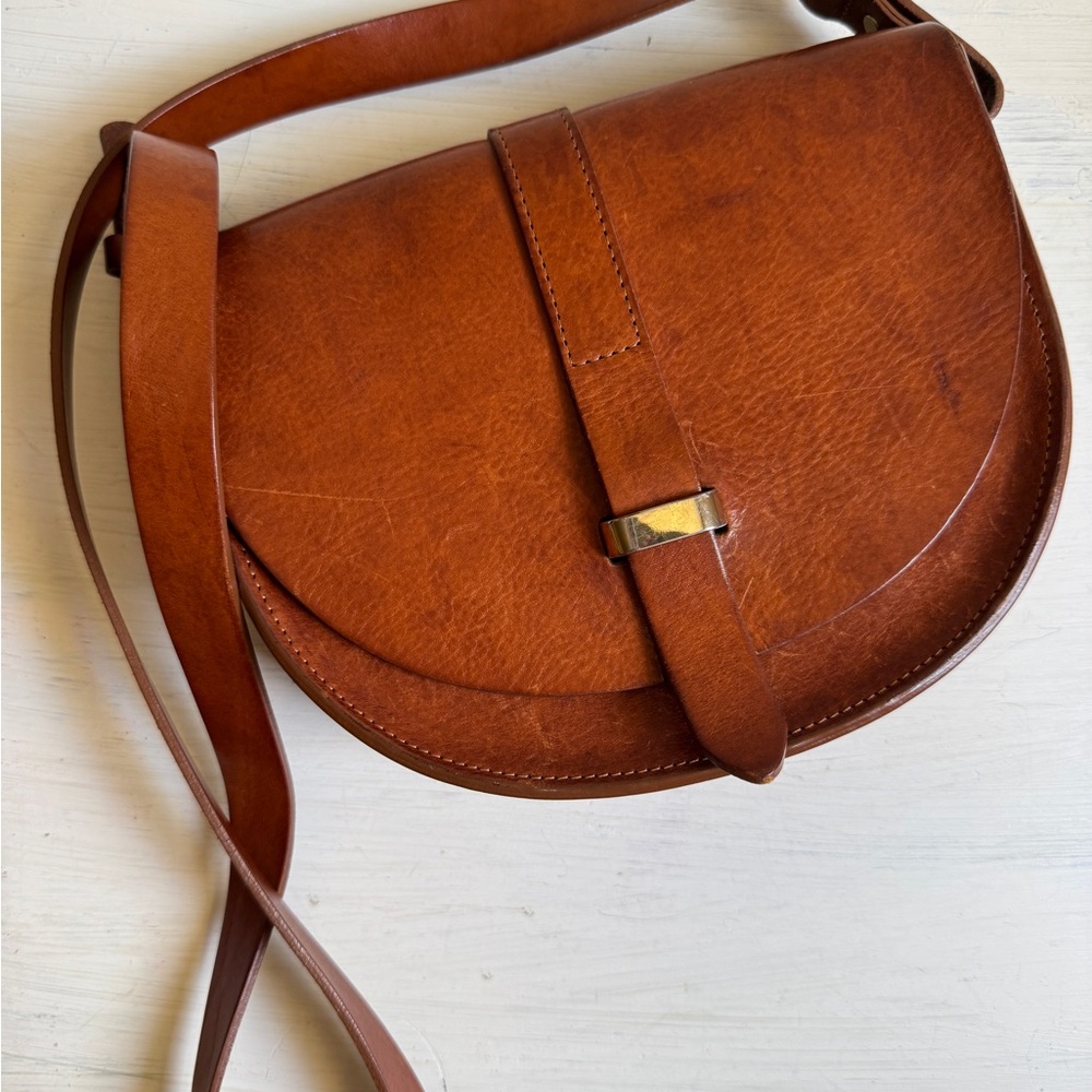 Sezane ORIGINAL design Claude Tan Leather Crossbody Bag 2017/2018